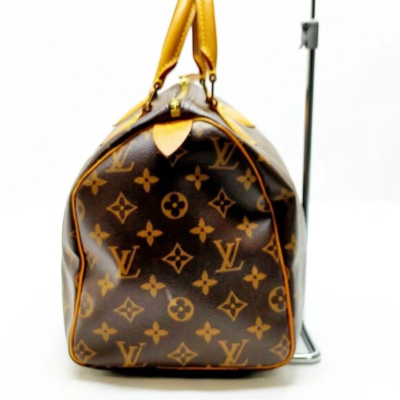 Louis Vuitton LV Hand Bag Speedy 30 Brown Monogram 800-082125 - Picture 4 of 13